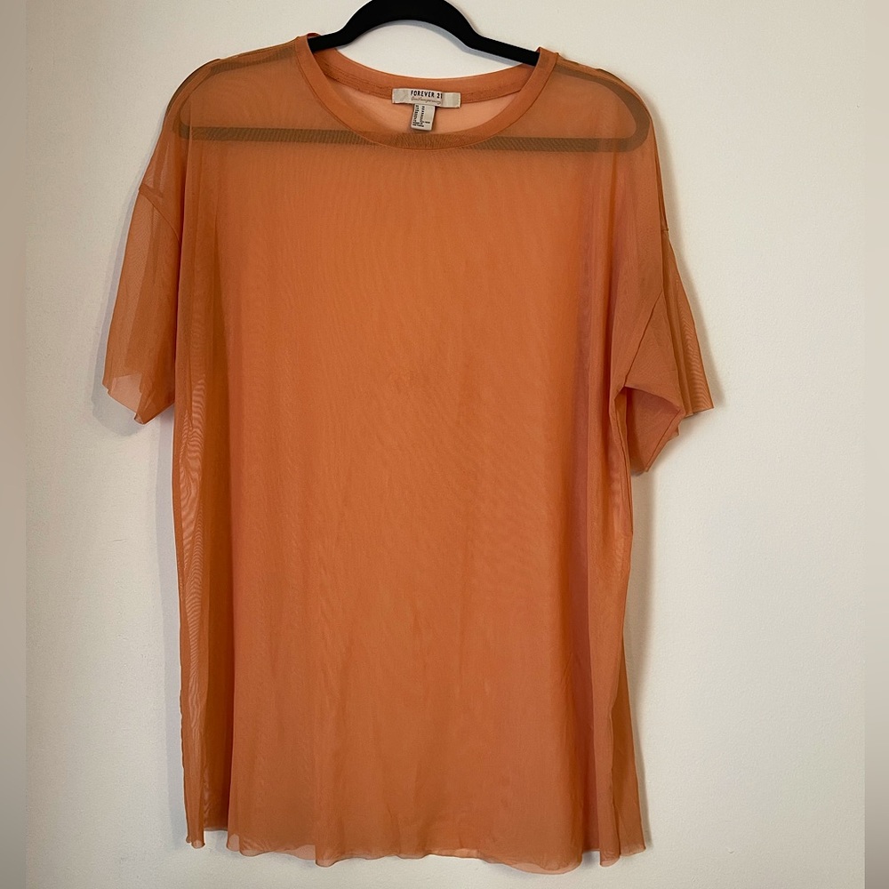 Forever 21 Oversized Mesh Top